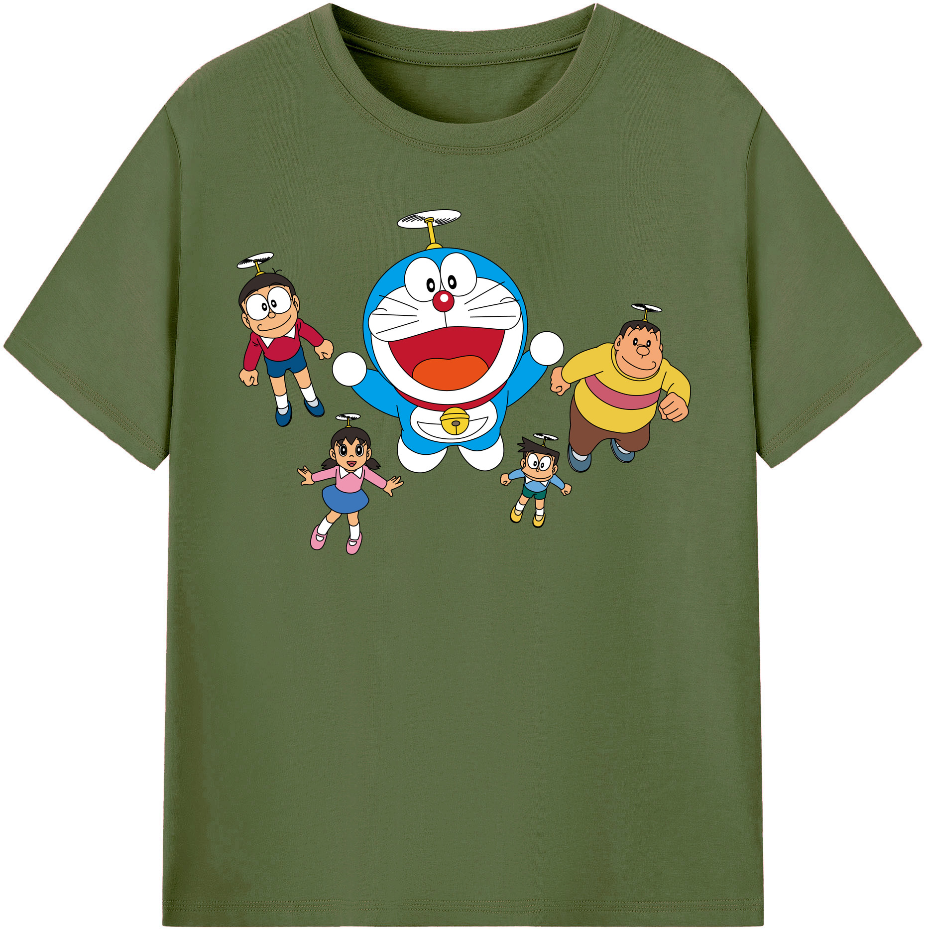 （画像用） ドラえもん 骨川 スネ夫 Doraemon Honekawa Suneo 綿100％半袖Tシャツ（フロントプリント）